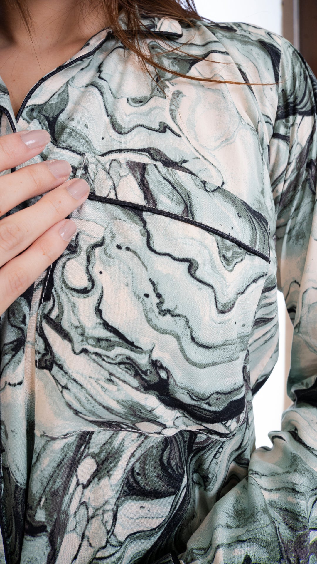 Green Whirlpool PJ Set