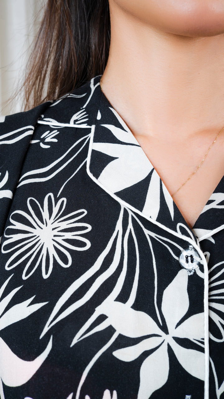 White Palms PJ Set